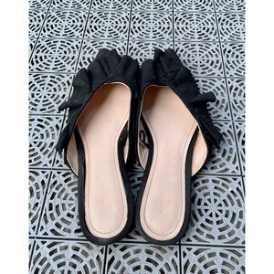 Suede Mule Flats